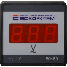 Цифровой вольтметр АС 80-500В 80х80 (ЦВ-8 LBN)