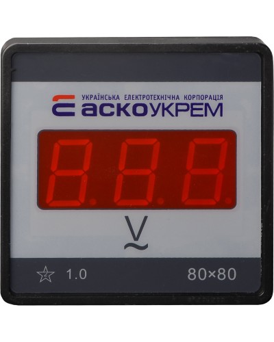 Цифровой вольтметр АС 80-500В 80х80 (ЦВ-8 LBN)