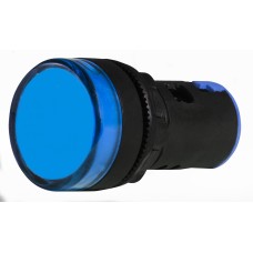 Сигнальная арматура AD22-22DS синяя 12V АC/DC