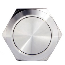 TYJ 22-221 Кнопка металлическая с выступом, 1NO+1NC.
