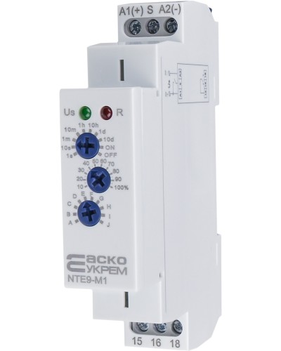 Реле времени многофункциональное NTE9-M1 AC/DC 12-240V
