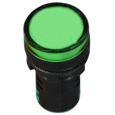 Сигнальная арматура AD22-22DS зеленая 12V АC/DC