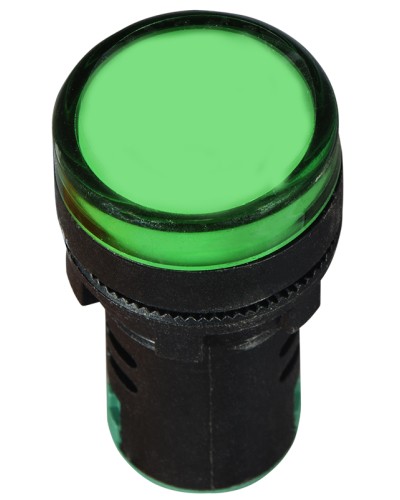 Сигнальна арматура AD22-22DS зелена 12V АC/DC