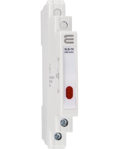 Модульный сигнальный индикатор 9mm 230V AC/DC SLD-1H красный