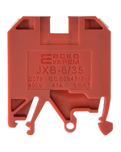 Клеммник JXB 6/35 красный