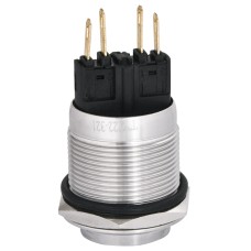 TYJ 22-321 Кнопка металлическая с выступом с фикс., 1NO+1NC.