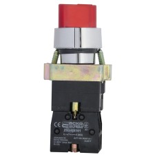 XB2-BK2465 Кнопка красная поворотная 2-поз. с подсветкой