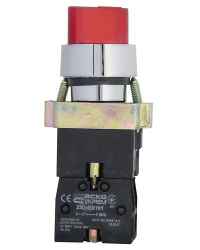 XB2-BK2465 Кнопка красная поворотная 2-поз. с подсветкой