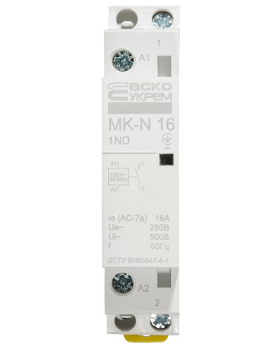Модульный контактор MK-N 1P 16A 1NO 220V