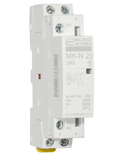 Модульный контактор MK-N 2P 20A 2NO 220V
