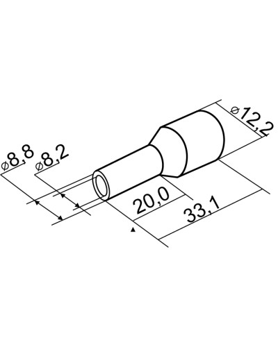 Наконечники трубчатые НТ 35,0-20 зеленые (100шт)