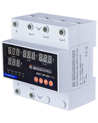 Реле выбора фаз ASLT 4P 63A