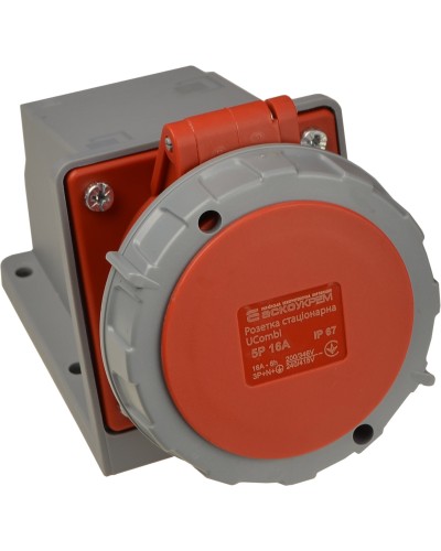 Розетка стаціонарна серії UСombi 5P 16A IP 67
