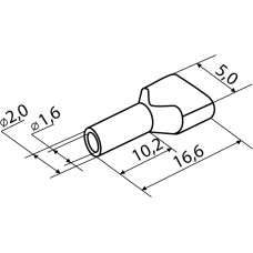 Наконечники трубчатые ТО 0,75-10 синие (100 шт.)