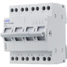 Ручной переключатель ввода (I-0-II) RPV 4P 40A АСКО