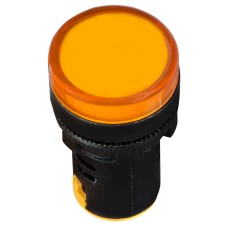 Сигнальная арматура AD22-22DS желтая 12V АC/DC