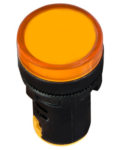 Сигнальна арматура AD22-22DS жовта 12V АC/DC