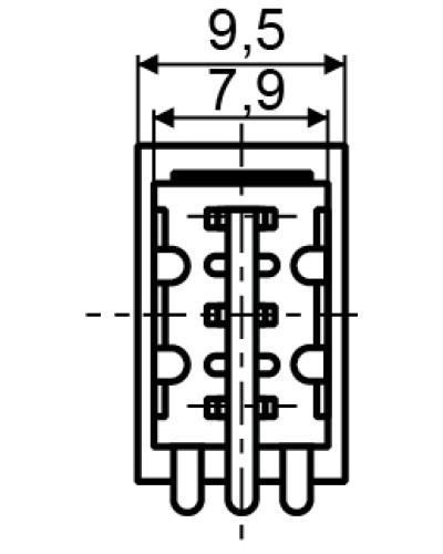 Тумблер MTS-103 ON-OFF-ON 3Пол. *3Конт.