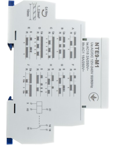 Реле времени многофункциональное NTE9-M1 AC/DC 12-240V