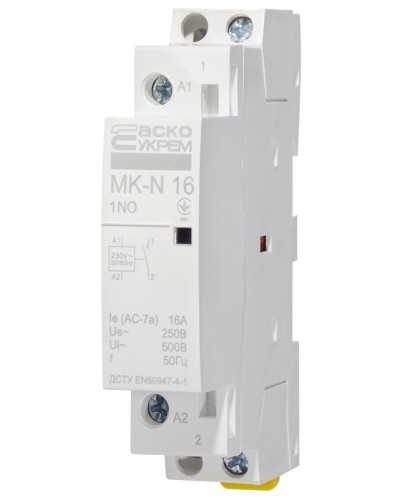 Модульный контактор MK-N 1P 16A 1NO 220V