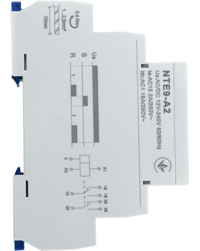 Реле задержки времени на включение NTE9-A2 AC/DC 12-240V