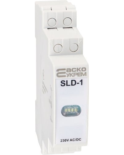 Модульный сигнальный индикатор 230V AC/DC SLD-1 белый