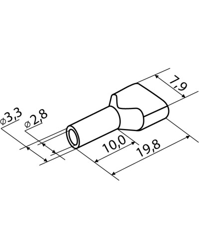 Наконечники трубчатые ТО 2,5-10 синие (100 шт.)