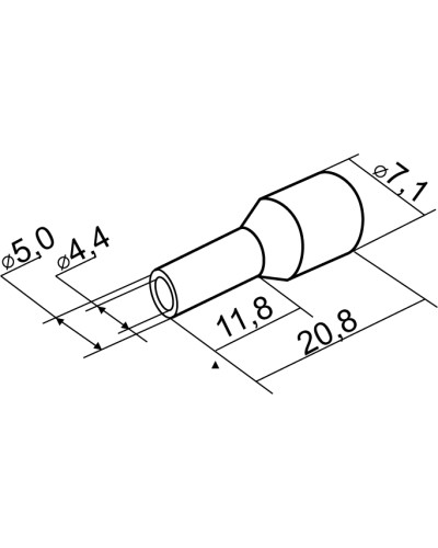Наконечники трубчасті НТ 10,0-12 зелені (100шт)