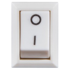 KCD1-101 White/White Переключатель 1 клав. белый