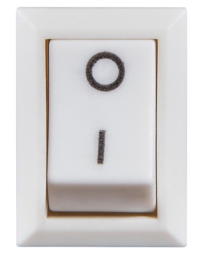 KCD1-101 White/White Переключатель 1 клав. белый