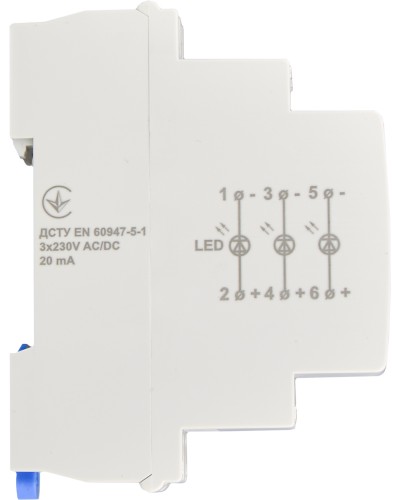 Модульный сигнальный индикатор 230V AC/DC SLD-3