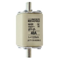 Предохранитель ножевой с плавкой вставкой NH00 40A gG
