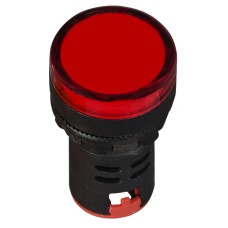 Сигнальная арматура AD22-22DS красная 12V АC/DC