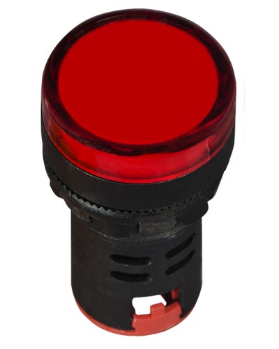Сигнальная арматура AD22-22DS красная 12V АC/DC