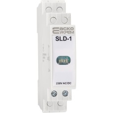 Модульный сигнальный индикатор 230V AC/DC SLD-1 белый