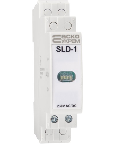 Модульный сигнальный индикатор 230V AC/DC SLD-1 белый