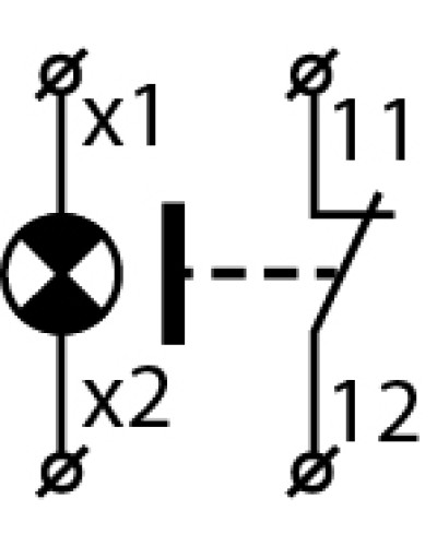 XB2-BW3471(72) Кнопка с подсветкой красная