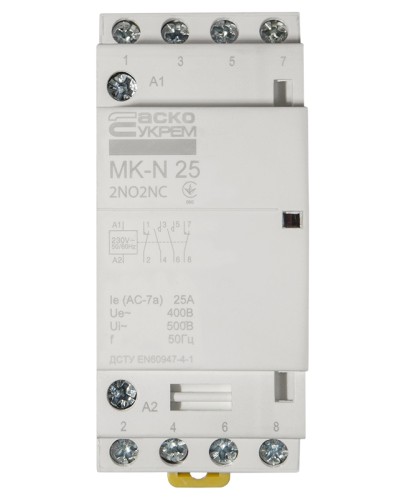 Модульний контактор MK-N 4P 25A 2NO2NC 220V