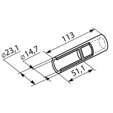 Гильза алюминиевая GL-120