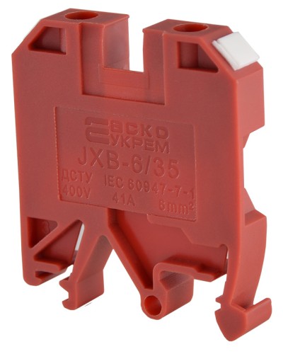 Клеммник JXB 6/35 красный