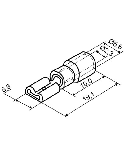 Конектори FDD2-187 4,75x0,5/0,8 (100 шт.)