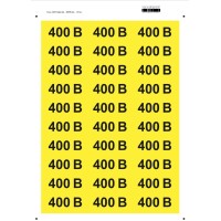 Наклейки "Знак "400 В" желтый 38х90"