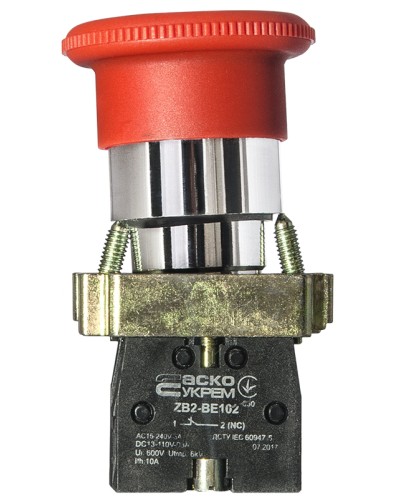XB2-BS542 Кнопка безопасности. Возврат поворотом. d40mm