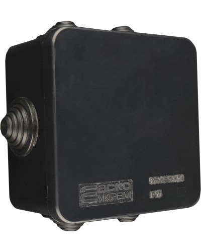 Розподільча коробка серії UAtmo Jet Black 85*85*50 (уп. 20шт)