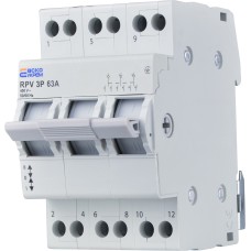 Ручной переключатель ввода (I-0-II) RPV 3P 63A АСКО