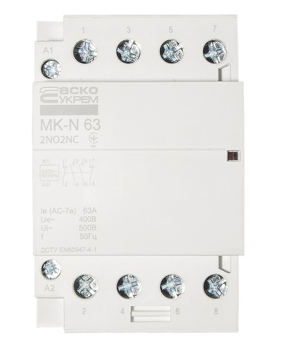 Модульный контактор MK-N 4P 63A 2NO2NC 220V