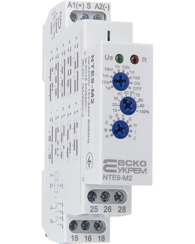 Реле часу багатофункціональне NTE9-M2 AC/DC 12-240V