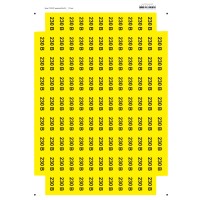 Наліпки "Знак "230 В" жовтий 45х22"