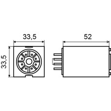 Реле МК2P (AC 24 V)