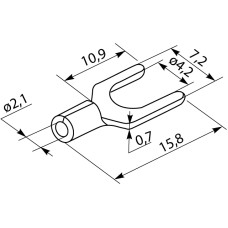 Кабельные наконечники SV 2-4 (100 шт.)